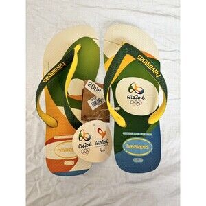Rio de Janeiro 2016 Olympic Flip-Flops Brand New With Tags Inventory A6712